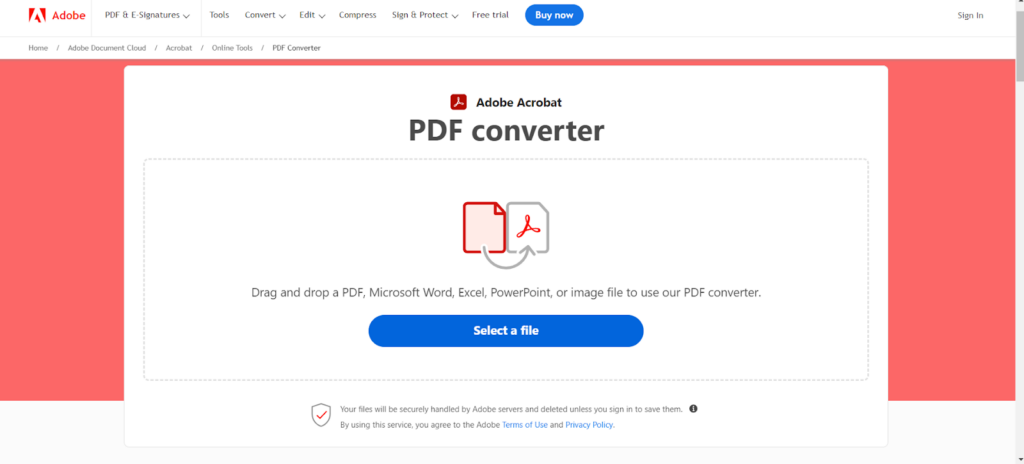 Adobe Acrobat PDF converter