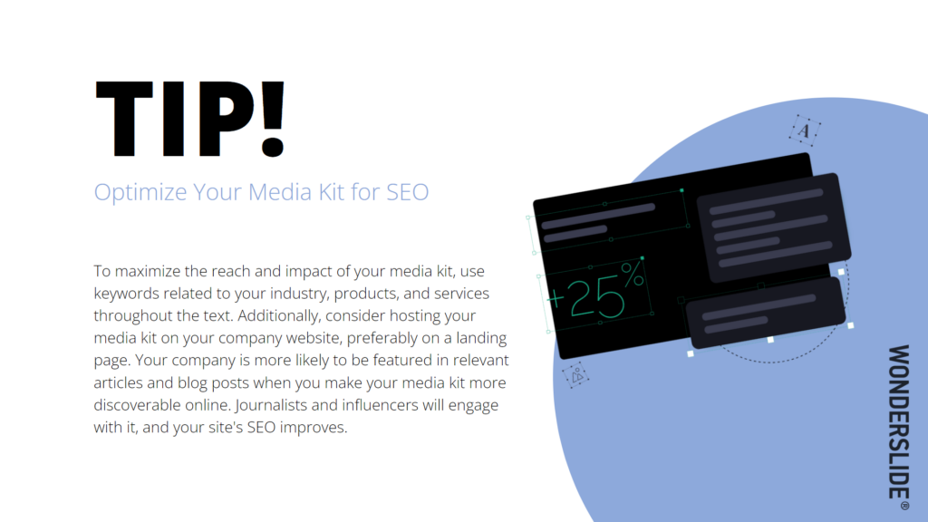 How to optimize your media kit for SEO.