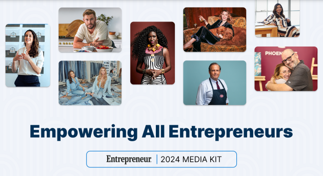 the Entrepreneur magazine media kit design