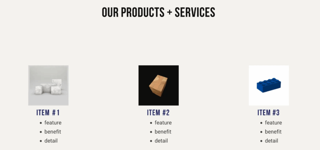 Company overview presentation template