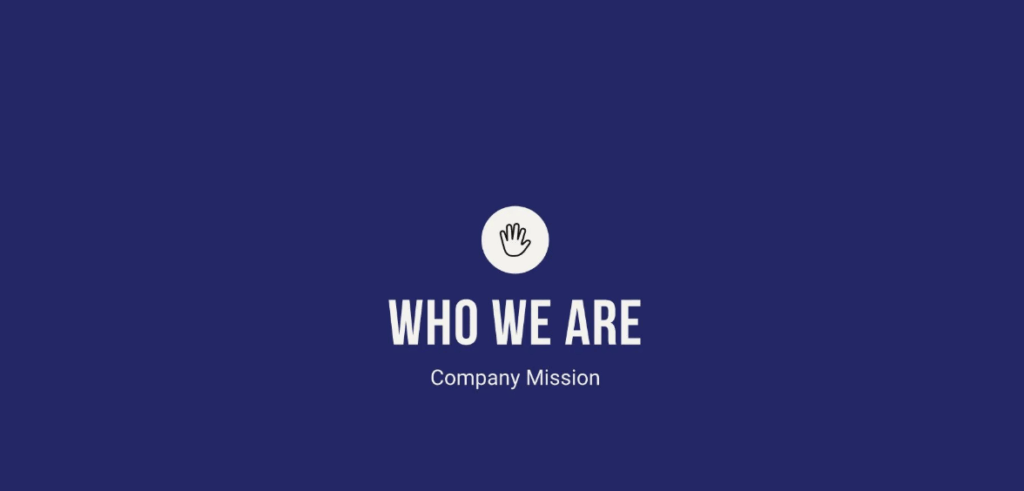 Company overview presentation template